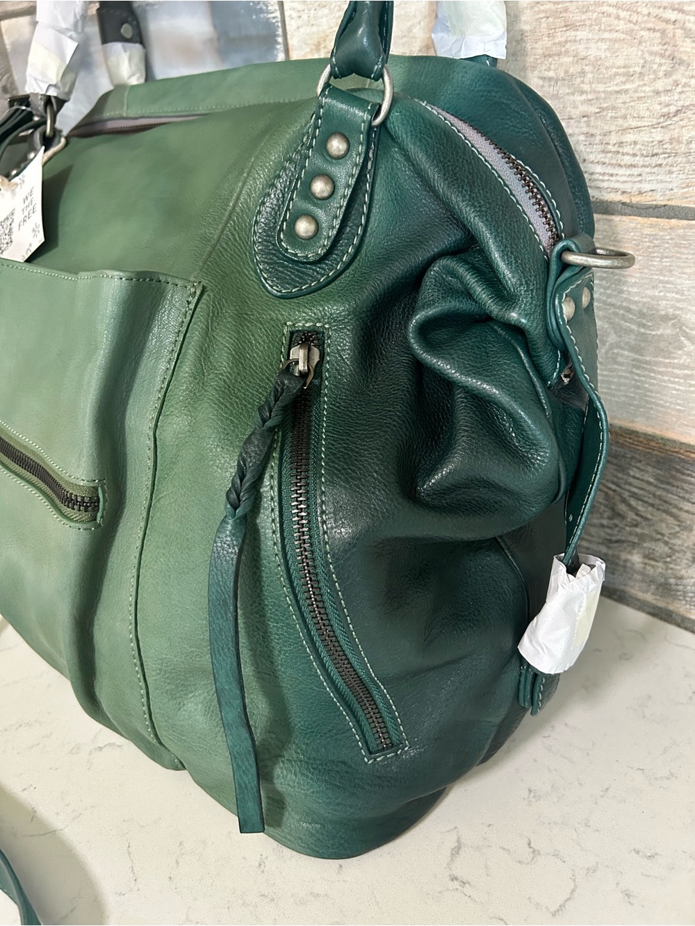 ❌SOLD❌ NWT We The Free Ombre Emerson Tote w/ Micro Emerson, Charms, Scarves - Picture 11 of 16